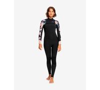 Combinaison de surf Roxy Swell Series 4/3 manche longue noir rose bleu femme - 4