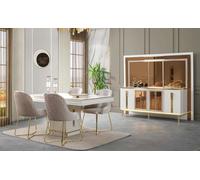 Combinaison de table de salle à manger Ensemble de table et de chaises Coin repas 5pcs