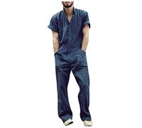 Combinaison De Tavail Longue Workwear pour Homme Garagiste Technicien Salopettes Combinaisons Homme Baggy Vetement Travail Ete Leger Combinaison De Travail Multi-Poches Pantalon Cargo Casual Chasse