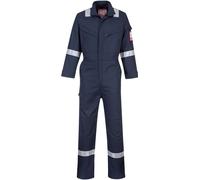 Combinaison de travail Bizflame de Portwest pour hommes, résistante aux flammes PC2521 (3XL/R) (bleu marine)