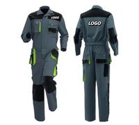 Combinaison De Travail Personnalisée pour Homme, Logo Personnalisé, Veste De Costume D& 定制 39;Atelier De Peintre Multi-Poches pour Travailleurs Gold,XXL