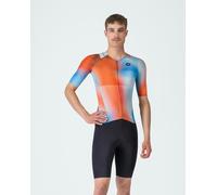 Castelli Combinaison de triathlon Free Sanremo S/S manches courtes L paprika/winter sky-black