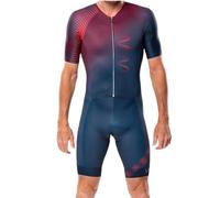 Combinaison De Triathlon D’été pour Hommes Combinaison Cyclisme, Combinaison De Cyclisme Rembourrée en Gel 9d, Manches Courtes avec Poches, 1, S