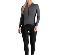 Combinaison de triathlon pour femme - Combinaison à manches longues avec maillot de vélo assorti pour vélo, course à pied, natation, 6, Medium