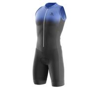 Combinaison de Triathlon pour Homme -Combinaison de Cyclisme pour Homme Léger sans Manches pour la Natation, Le Cyclisme, la Course à Pied - Séchage Rapide serré (TYP-11,L)