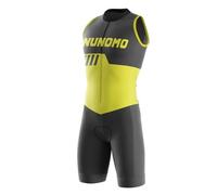 Combinaison de Triathlon pour Homme -Combinaison de Cyclisme pour Homme Léger sans Manches pour la Natation, Le Cyclisme, la Course à Pied - Séchage Rapide serré (TYP-7,L)