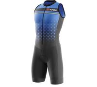Combinaison de Triathlon pour Homme -Combinaison de Cyclisme pour Homme Léger sans Manches pour la Natation, Le Cyclisme, la Course à Pied - Séchage Rapide serré (TYP-12,M)