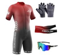 Combinaison de Triathlon rembourrée pour Homme Trisuit pour Homme-Séchage Rapide,Respirant - Trisuit pour la Natation,Le Cyclisme,la Course à Pied,Le Duathlon，vêtements de Cycliste (TYP-9,XXL)