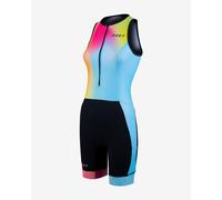 Combinaison de triathlon sans manches Zone3 Activate+ bleu rose jaune femme - M