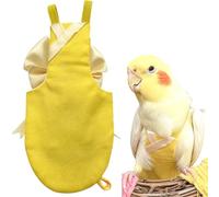 Combinaison de vol pour oiseau - Costume de vol pour perroquet - Pour moine, perruche, calopsitte - Vêtements confortables pour perroquet (jaune, taille XL) (jaune, 2 m)