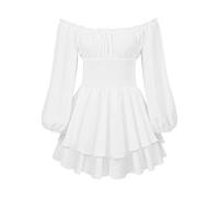 Combinaison d'été courte boho fleur à épaules dénudées en mousseline de soie Short Combinaison d'été Barboteuse, Blanc#b, XL