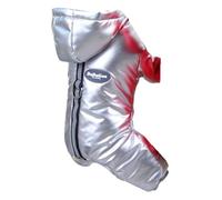 Combinaison d'hiver chaude et épaisse pour chihuahua, manteau imperméable à capuche pour chihuahua, combinaison pour chiot, veste pour caniche (argenté 2307, XXL)