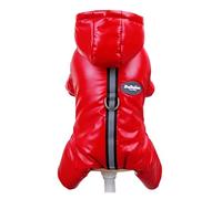 Combinaison d'hiver chaude et épaisse pour chihuahua, manteau imperméable à capuche pour chihuahua, combinaison pour chiot, veste pour caniche (Rouge 2307, XL)