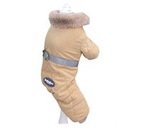 Combinaison d'hiver chaude et épaisse pour chihuahua, manteau imperméable à capuche pour chiot, combinaison pour caniche, kaki 2309, taille S