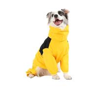 Combinaison d'hiver imperméable pour chiens - Combinaison isolée avec couverture de jambe - Combinaison de neige thermique épaisse pour l'extérieur, vêtement chaud réglable pour animaux de compagnie