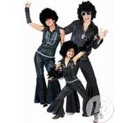 Combinaison Disco Noire - Enfant (8/10 ans - 140 cm) noire
