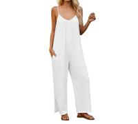 Combinaison Doree Pailletée Blanche Été Cargo Latex Dorée Amincissante Combinaisons Saharienne Combishorts Bachata Integrale or Boutonnée Mode Tissu Cassé Femmes Jambes Résille
