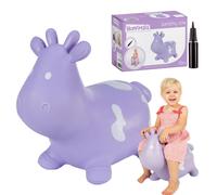 Combinaison en caoutchouc Hoppimals pour enfants avec pompe, motif vache violett