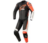 Combinaison en Cuir Alpinestars GP Force Phantom 1 Pièce Noir/Blanc/Orange Fluo58 Noir,Blanc,Orange Fluo