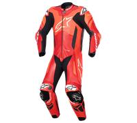 Alpinestars GP Plus V4 Sprint Combinaison moto 1 pièce en cuir, noir-rouge, taille 56 pour homme