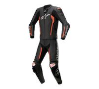 Combinaison en Cuir Alpinestars Missile V2 2 Pièces Noir/Rouge/Fluo52 Noir,Rouge,Fluo
