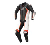 Alpinestars Missile V2 Combinaison en cuir de moto une pièce, noir-blanc-rouge, taille 52 pour homme