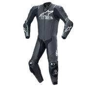 Alpinestars Missile V2 Ward perforé une pièce moto en cuir, noir-gris, taille 56 pour homme