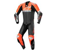 Alpinestars Missile V2 Ward, combinaison en cuir 1pcs. 50 Noir/Rouge Néon/Blanc Noir/Rouge Néon/Blanc