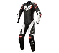 alpinestars Stella GP Plus Femmes Combinaison Noir/Blanc/Rouge néon 40