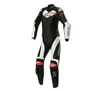 Alpinestars Stella GP Plus Costume de moto deux pièces pour dames, noir-blanc-rouge, taille 40 pour femmes