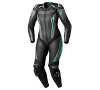RST TracTech Evo 5, Combinaison en cuir 1pcs. perforée femmes S Noir/Gris/Turquoise Noir/Gris/Turquoise