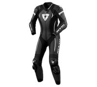 Revit Xena 4 Costume en cuir de moto une pièce pour dames, noir-blanc, taille 40 pour femmes