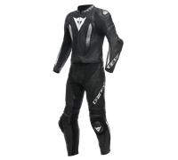 Combinaison en cuir Homme Dainese LAGUNA SECA 5 2PCS perforé Noir/Noir/Blanc