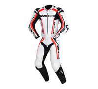 IXS Sport RS-800 1.0 Costume en cuir de moto de deux pièces, noir-blanc-rouge, taille 52 pour homme