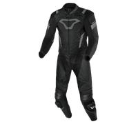 Macna Varshall combinaison en cuir de moto deux pièces perforée, noir-gris, taille 54 pour homme