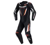 Alpinestars Combinaison moto cuir 1 pièce GP Force V2 Noir/Blanc/Rouge néon Taille 50 pour homme