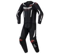 Alpinestars Combinaison en cuir GP Force V2 2 pièces Noir/Blanc/Rouge Néon Taille 52 Homme