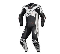 Combinaison en cuir moto Alpinestars Gp Plus V4 Sprint 1 pièce noir blanc