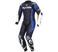 Ixon Vortex 3 Combinaison en cuir de moto 1 pièce, noir-blanc-bleu, taille XL pour homme