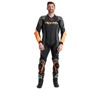 Ixon Vortex 3 Combinaison en cuir de moto 1 pièce, noir-gris-orange, taille 4XL pour homme