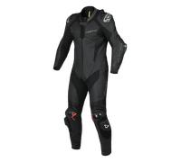 Combinaison En Cuir Moto Macna Chromiq Noir48 Noir