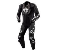 REV'IT! Combinaison cuir moto Hyperspeed 3 1 pièce perforée Noir/Blanc Taille 46 Homme