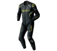 RST Moto - Combinaison en cuir S1 D3O 1 pièce perforée M Noir/Jaune néon/Gris