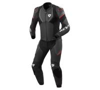 REV'IT! Combinaison de moto en cuir 2 pièces Beta 2 – Perforée Noir-Gris Taille 54 Homme
