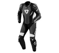 REV'IT! Combinaison en cuir de moto Control 1 pièce – Noir/Blanc Taille 54 Homme