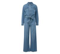 Combinaison en denim avec col chemise et ceinture en textile femme s.Oliver Bleu 46