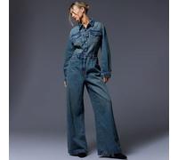 Combinaison en jean à manches longues, style décontracté des années 90, basiques quotidiens mignons, streetwear Ibiza western, retour à l'école, campagne cowgirl, automne hiver, Nashville, travail, bu