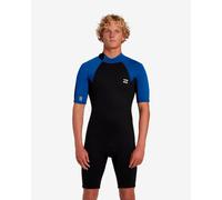 Billabong 2 mm Foil Springsuit Back Zip SS - Combinaison de surf homme Mid Blue S