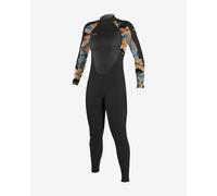 Combinaison en néoprène O'Neill Epic 4/3mm Back Zip Full noir orange rose femme - 4