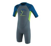 Combinaison en néoprène O'Neill Toddler Reactor 2 2 mm Back Zip manche courte bleu cobalt vert clair enfant - 3